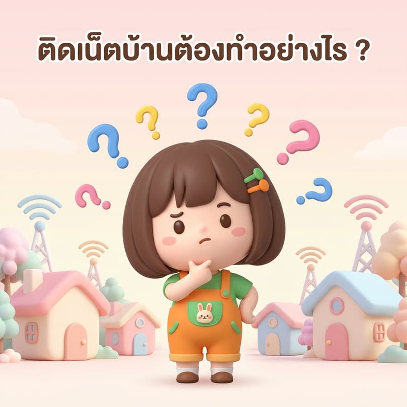 ติดเน็ตบ้านต้องทำอย่างไร ?