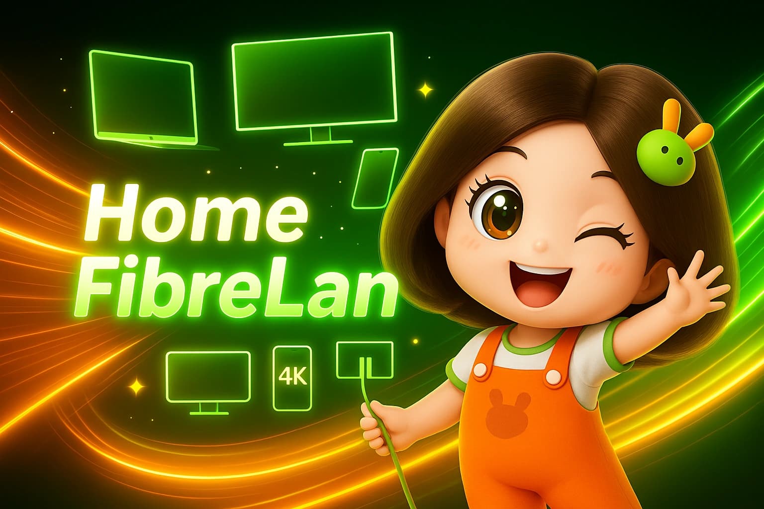 HomeFibreLan Plus 2 จุด เน็ตบ้าน 3BB 1Gbps/1Gbps เดินสายไฟเบอร์เข้าห้อง 2 จุด สัญญา 24 เดือน